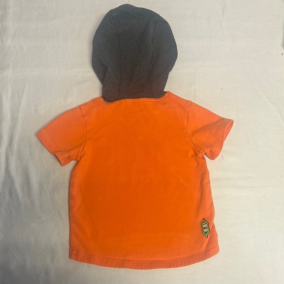 PK Peekaboo Beans orange and Grey Hooded Sweatshirt with Decorative Trim - Picture 4 of 5